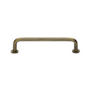 Heritage Brass Cabinet Pull Wire Design with 16mm Rose 128mm CTC Antique Brass Finish - C2156 128-AT - Choice Handles
