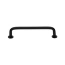 Heritage Brass Cabinet Pull Wire Design with 16mm Rose 128mm CTC Matt Black Finish - C2156 128-BKMT - Choice Handles