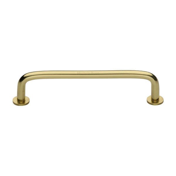 Heritage Brass Cabinet Pull Wire Design with 16mm Rose 160mm CTC Polished Brass Finish - C2156 160-PB - Choice Handles