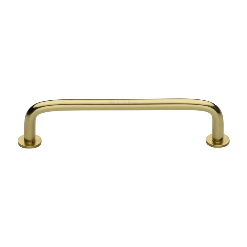 Heritage Brass Cabinet Pull Wire Design with 16mm Rose 160mm CTC Polished Brass Finish - C2156 160-PB - Choice Handles