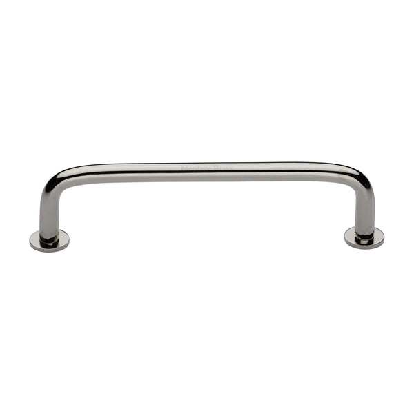 Heritage Brass Cabinet Pull Wire Design with 16mm Rose 160mm CTC Polished Nickel Finish - C2156 160-PNF - Choice Handles