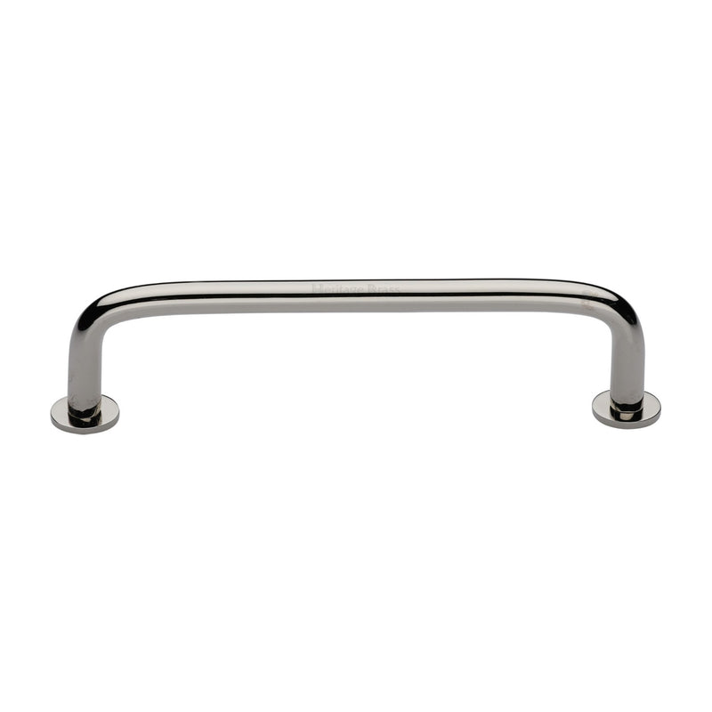 Heritage Brass Cabinet Pull Wire Design with 16mm Rose 160mm CTC Polished Nickel Finish - C2156 160-PNF - Choice Handles