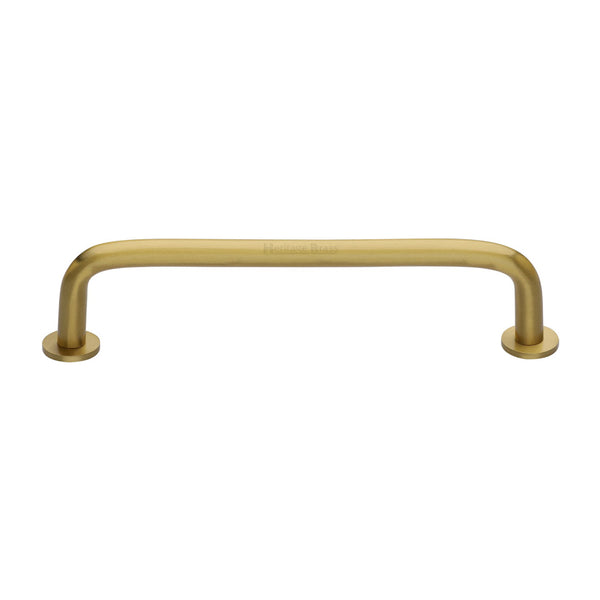 Heritage Brass Cabinet Pull Wire Design with 16mm Rose 160mm CTC Satin Brass Finish - C2156 160-SB - Choice Handles