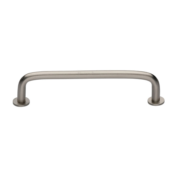 Heritage Brass Cabinet Pull Wire Design with 16mm Rose 160mm CTC Satin Nickel Finish - C2156 160-SN - Choice Handles