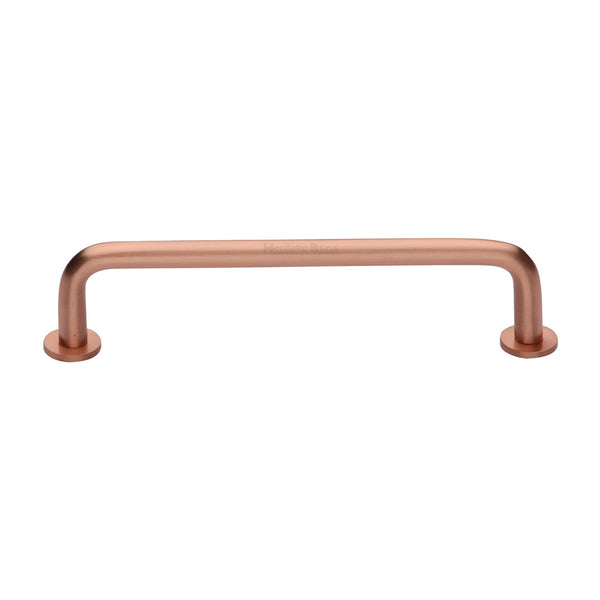 Heritage Brass Cabinet Pull Wire Design with 16mm Rose 160mm CTC Satin Rose Gold Finish - C2156 160-SRG - Choice Handles