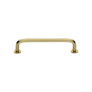 Heritage Brass Cabinet Pull Wire Design with 16mm Rose 96mm CTC Polished Brass Finish - C2156 96-PB - Choice Handles