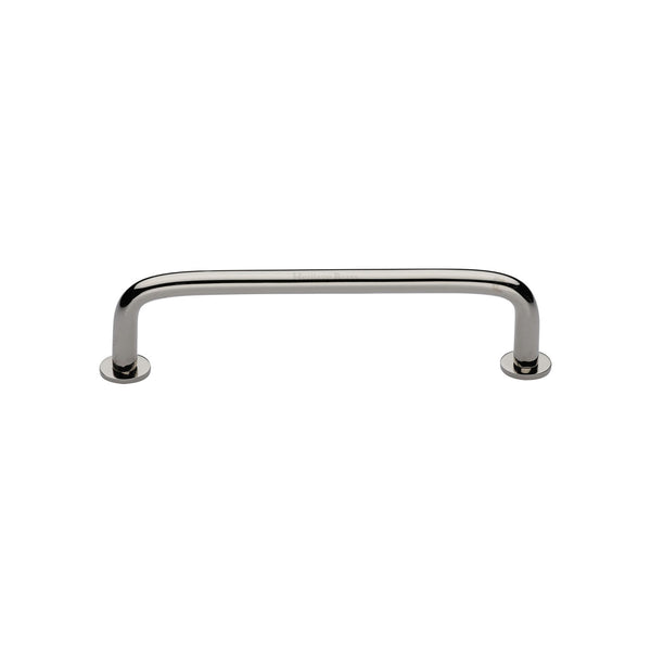 Heritage Brass Cabinet Pull Wire Design with 16mm Rose 96mm CTC Polished Nickel Finish - C2156 96-PNF - Choice Handles