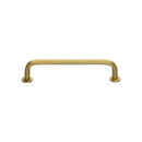 Heritage Brass Cabinet Pull Wire Design with 16mm Rose 96mm CTC Satin Brass Finish - C2156 96-SB - Choice Handles