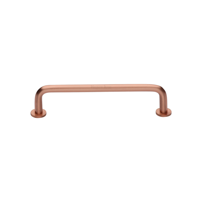Heritage Brass Cabinet Pull Wire Design with 16mm Rose 96mm CTC Satin Rose Gold Finish - C2156 96-SRG - Choice Handles