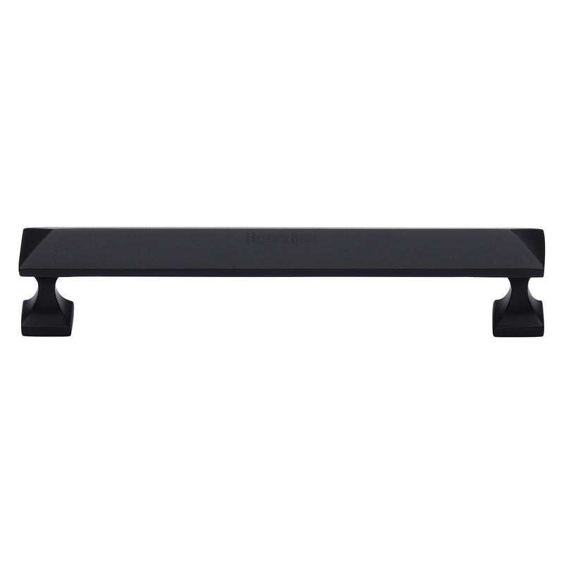 Heritage Brass Cabinet Pull Pyramid Design 152mm CTC Matt Black Finish - C2231 152-BKMT - Choice Handles