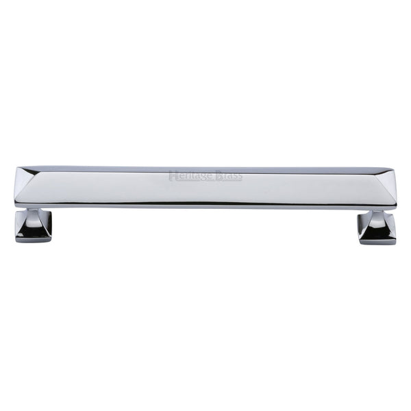 Heritage Brass Cabinet Pull Pyramid Design 152mm CTC Polished Chrome Finish - C2231 152-PC - Choice Handles
