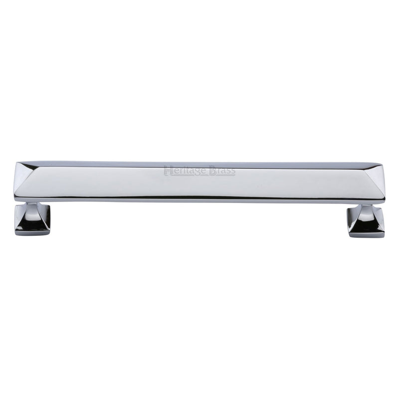 Heritage Brass Cabinet Pull Pyramid Design 152mm CTC Polished Chrome Finish - C2231 152-PC - Choice Handles