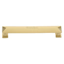 Heritage Brass Cabinet Pull Pyramid Design 152mm CTC Satin Brass Finish - C2231 152-SB - Choice Handles