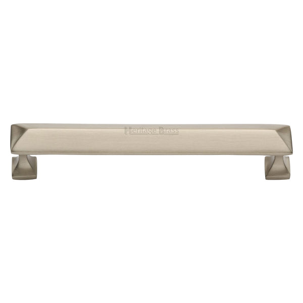 Heritage Brass Cabinet Pull Pyramid Design 152mm CTC Satin Nickel Finish - C2231 152-SN - Choice Handles