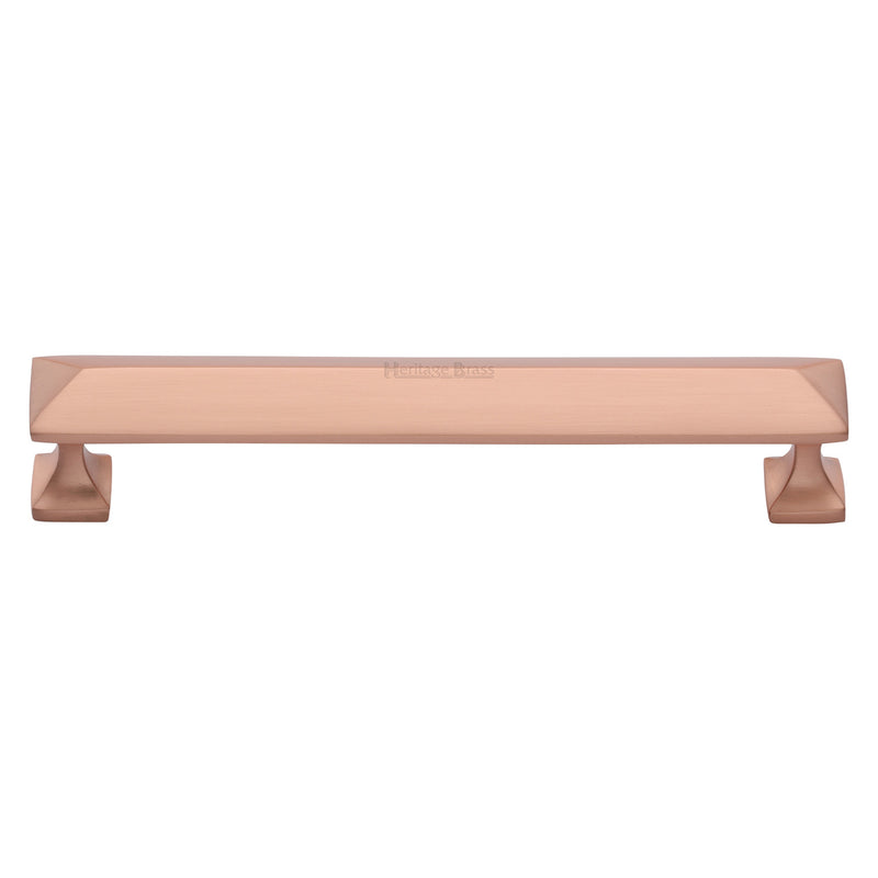 Heritage Brass Cabinet Pull Pyramid Design 152mm CTC Satin Rose Gold Finish - C2231 152-SRG - Choice Handles