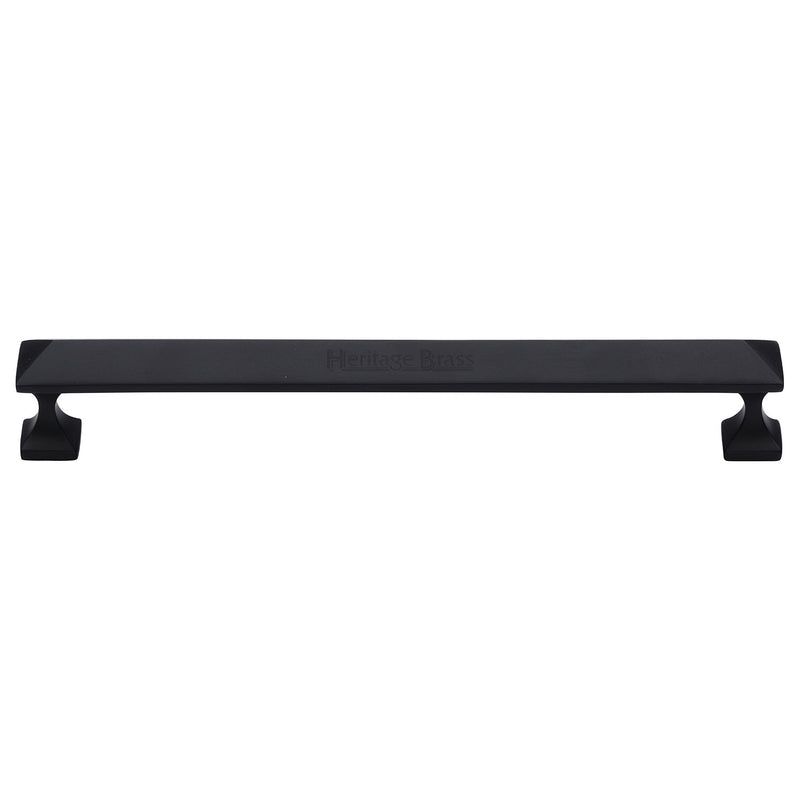 Heritage Brass Cabinet Pull Pyramid Design 203mm CTC Matt Black Finish - C2231 203-BKMT - Choice Handles