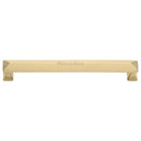 Heritage Brass Cabinet Pull Pyramid Design 203mm CTC Satin Brass Finish - C2231 203-SB - Choice Handles