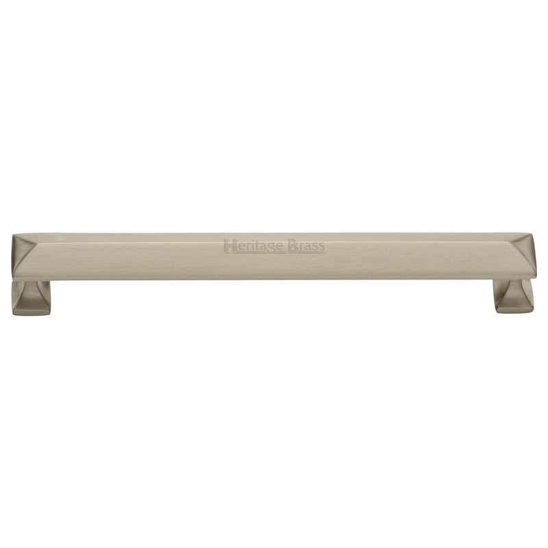 Heritage Brass Cabinet Pull Pyramid Design 203mm CTC Satin Nickel Finish - C2231 203-SN - Choice Handles