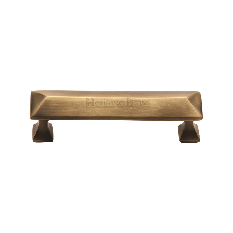 Heritage Brass Cabinet Pull Pyramid Design 96mm CTC Antique Finish - C2231 96-AT - Choice Handles