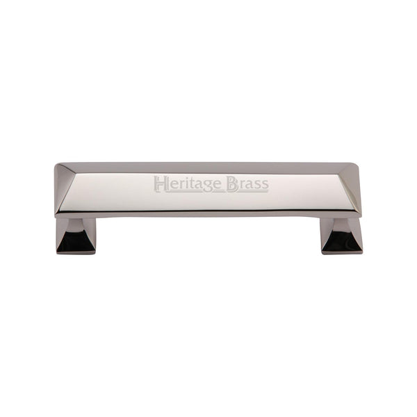 Heritage Brass Cabinet Pull Pyramid Design 96mm CTC Polished Nickel Finish - C2231 96-PNF - Choice Handles
