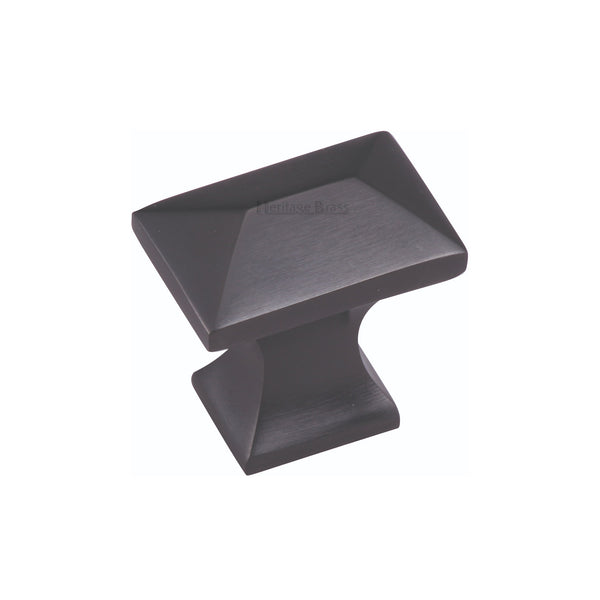 Heritage Brass Cabinet Knob Anvil Design 35mm Matt Black Finish
 - C2232-BKMT - Choice Handles