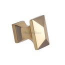 Heritage Brass Cabinet Knob Anvil Design 22mm Polished Brass finish - C2232-PB - Choice Handles