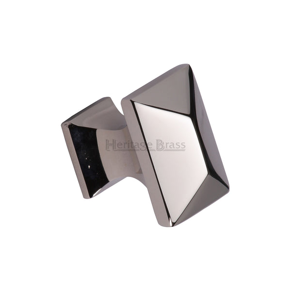 Heritage Brass Cabinet Knob Anvil Design 35mm Polished Nickel - C2232-PNF - Choice Handles