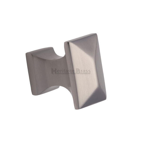 Heritage Brass Cabinet Knob Anvil Design 22mm Satin Nickel finish - C2232-SN - Choice Handles