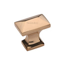 Heritage Brass Cabinet Knob Pyramid Design 35mm Unlacquered Brass Finish - C2232-ULB