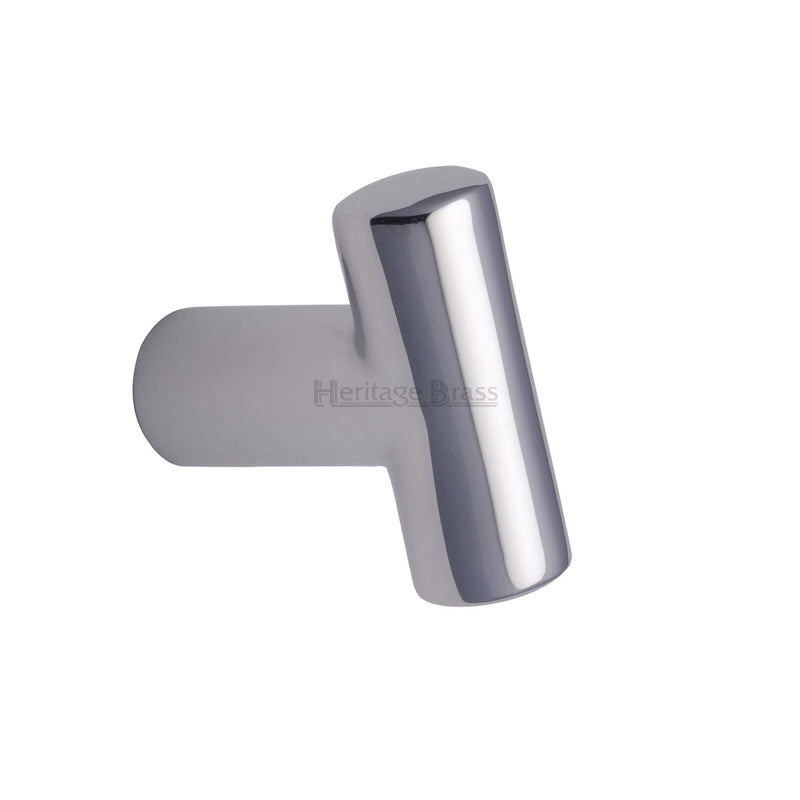 Heritage Brass Cabinet Knob T Shaped 35mm Polished Chrome finish - C2234-PC - Choice Handles