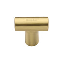 Heritage Brass Cabinet Knob T Shaped 35mm Satin Brass finish - C2234-SB - Choice Handles