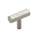 Heritage Brass Cabinet Knob Hexagon Bar Design 41mm Satin Nickel finish - C2235-SN - Choice Handles