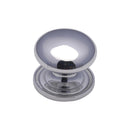 Heritage Brass Cabinet Knob Round Design 25mm Polished Chrome finish - C2240 25-PC - Choice Handles
