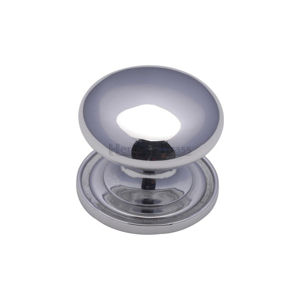 Heritage Brass Cabinet Knob Round Design 25mm Polished Chrome finish - C2240 25-PC - Choice Handles