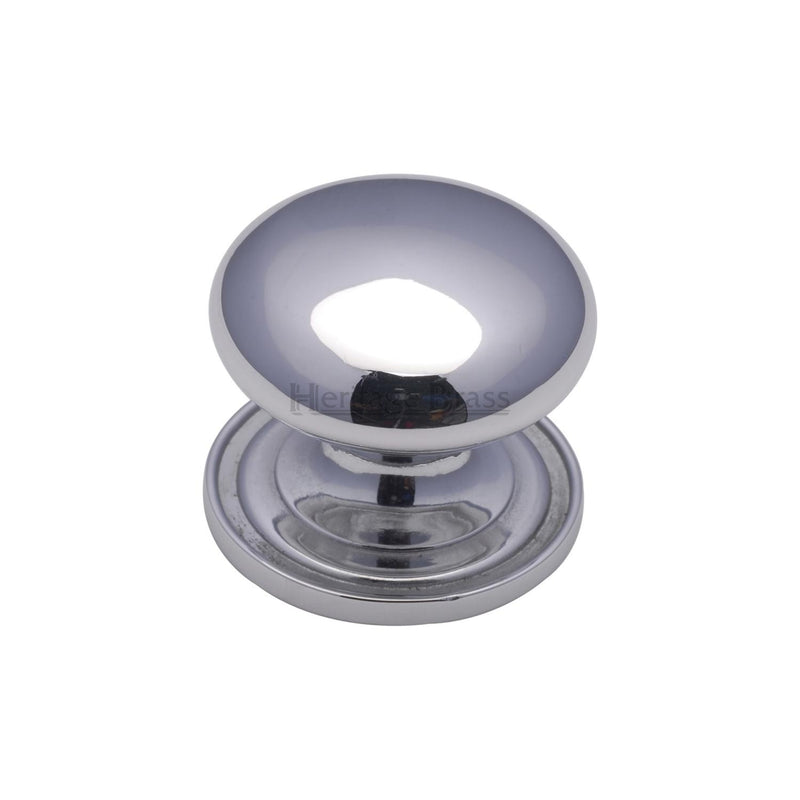 Heritage Brass Cabinet Knob Round Design 25mm Polished Chrome finish - C2240 25-PC - Choice Handles