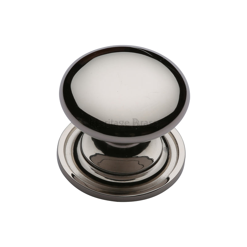 Heritage Brass Cabinet Knob Round Design 25mm Polished Nickel - C2240 25-PNF - Choice Handles