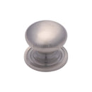 Heritage Brass Cabinet Knob Round Design 25mm Satin Nickel finish - C2240 25-SN - Choice Handles
