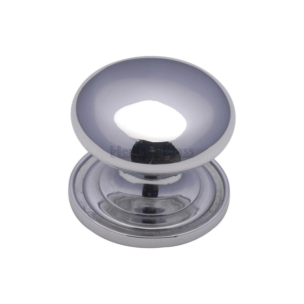Heritage Brass Cabinet Knob Round Design 32mm Polished Chrome finish - C2240 32-PC - Choice Handles