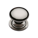 Heritage Brass Cabinet Knob Round Design 32mm Polished Nickel - C2240 32-PNF - Choice Handles