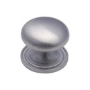 Heritage Brass Cabinet Knob Round Design 32mm Satin Chrome finish - C2240 32-SC - Choice Handles