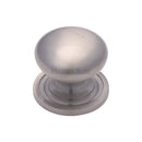 Heritage Brass Cabinet Knob Round Design 32mm Satin Nickel finish - C2240 32-SN - Choice Handles