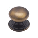 Heritage Brass Cabinet Knob Round Design 38mm Antique finish - C2240 38-AT - Choice Handles