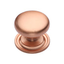 Heritage Brass Cabinet Knob Round Design 38mm Satin Rose Gold finish - C2240 38-SRG - Choice Handles