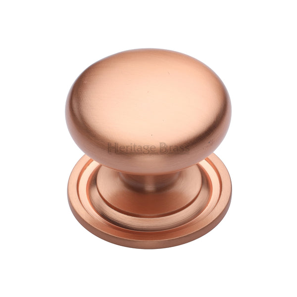 Heritage Brass Cabinet Knob Round Design 38mm Satin Rose Gold finish - C2240 38-SRG - Choice Handles