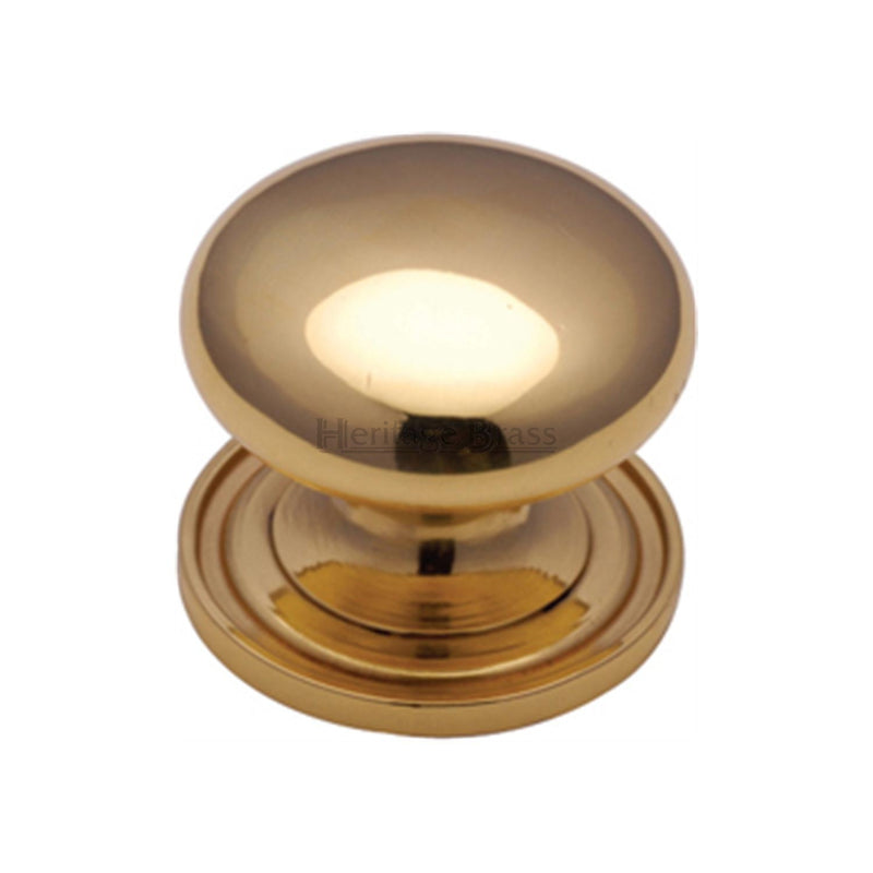 Heritage Brass Cabinet Knob Round Design 48mm Polished Brass finish - C2240 48-PB - Choice Handles