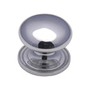 Heritage Brass Cabinet Knob Round Design 48mm Polished Chrome finish - C2240 48-PC - Choice Handles