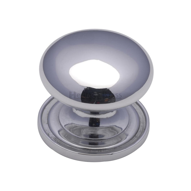 Heritage Brass Cabinet Knob Round Design 48mm Polished Chrome finish - C2240 48-PC - Choice Handles