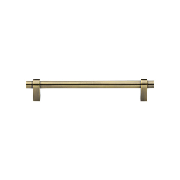 Heritage Brass Cabinet Pull Industrial Design 128mm CTC Antique Brass Finish - C2480 128-AT - Choice Handles