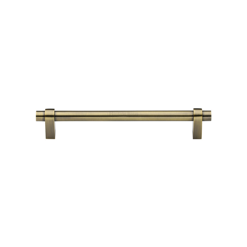 Heritage Brass Cabinet Pull Industrial Design 128mm CTC Antique Brass Finish - C2480 128-AT - Choice Handles