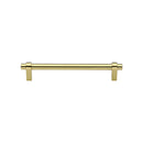 Heritage Brass Cabinet Pull Industrial Design 128mm CTC Polished Brass Finish - C2480 128-PB - Choice Handles